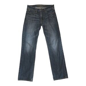 American Eagle Mens Original Straight Leg Jeans Size 29 L32 Dark Wash Y2K